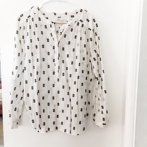 Ann Taylor Loft Cotton Blouse